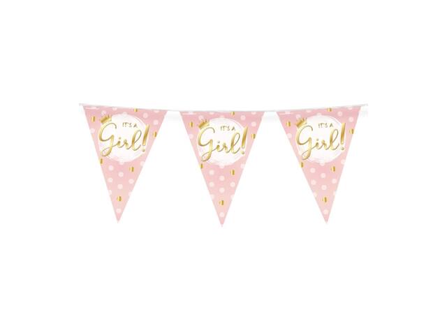 Party Flags foil It s a girl.