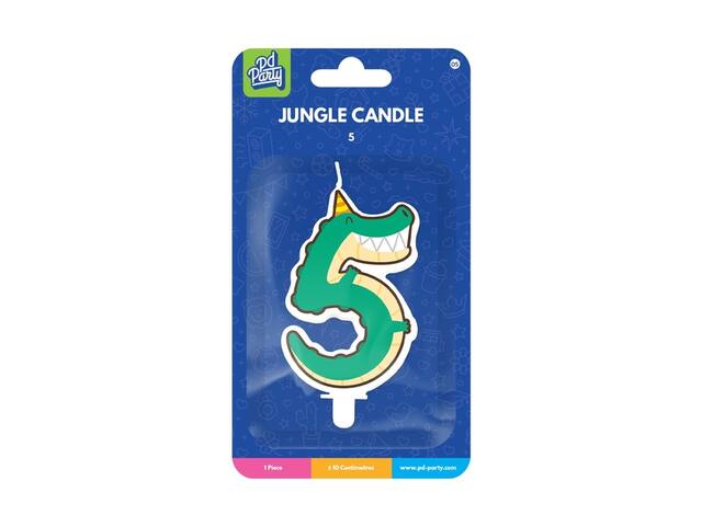 Jungle candle 5 Crocodile