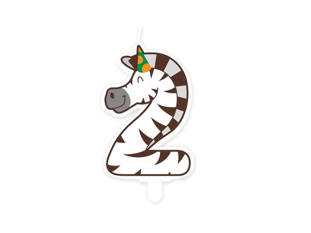 Jungle candle 2 Zebra