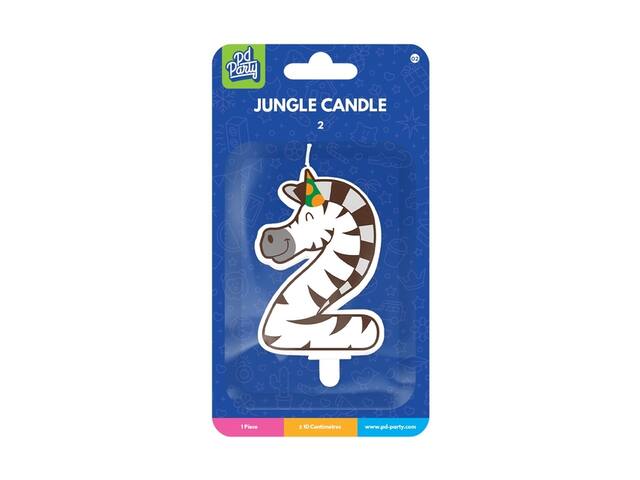 Jungle candle 2 Zebra
