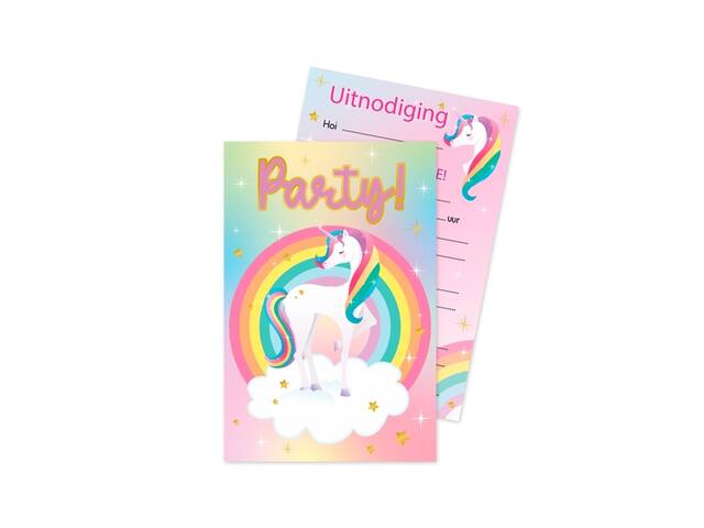 Uitnodigingskaarten Unicorn