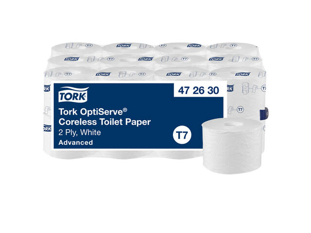 Toiletpapier Tork T7 Advanced 2laags 94m wit