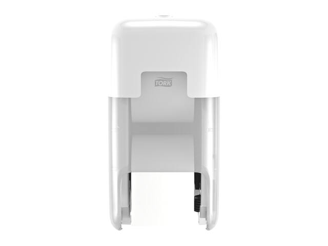 Toiletpapierdispenser Tork T7 verticaal duo wit