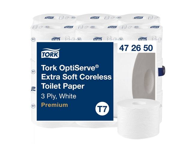 Toiletpapier Tork T7 Premium 3laags 63m wit