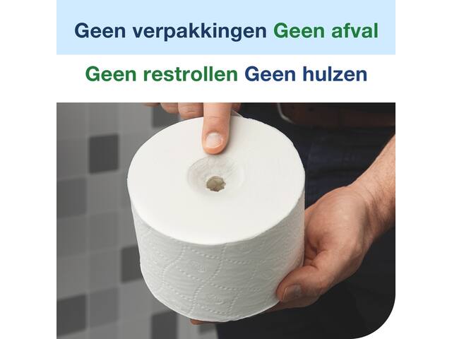 Toiletpapierdispenser Tork T7 verticaal duo zwart