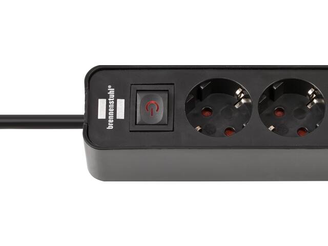 Stekkerdoos Brennenstuhl Eco 4vdig 2 USB C 1.5m zw