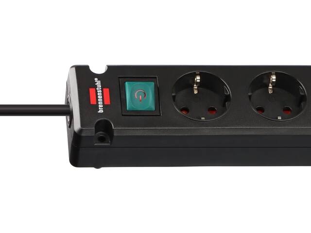 Stekkerdoos Brennenstuhl Brem 5vdig 2 USB C 3m zw