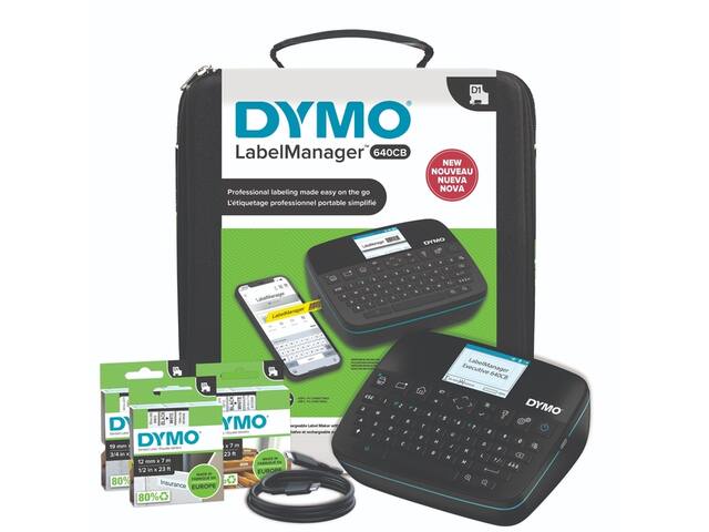 Labelprinter Dymo LM 640CB qwerty 24mm koffer