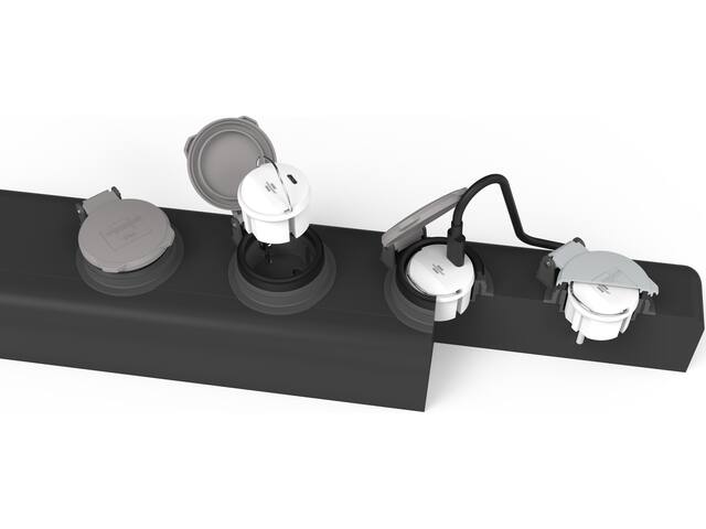 Stopcontactadapter Brennenstuhl USB C 2.4A wit