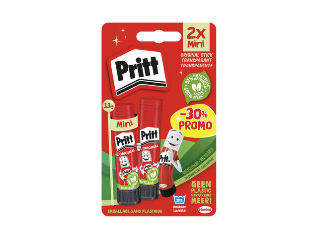 Lijmstift Pritt Stick Original 2x 11gr Promo