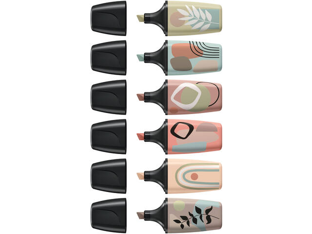 Markeerstift STABILO BOSS mini nature ass 6 stuks