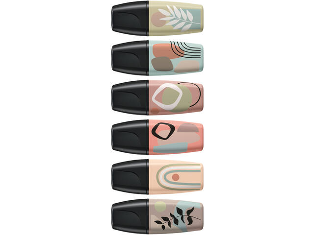 Markeerstift STABILO BOSS mini nature ass 6 stuks