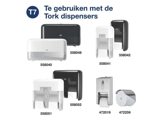 Toiletpapier Tork T7 Advanced Coreless naturel
