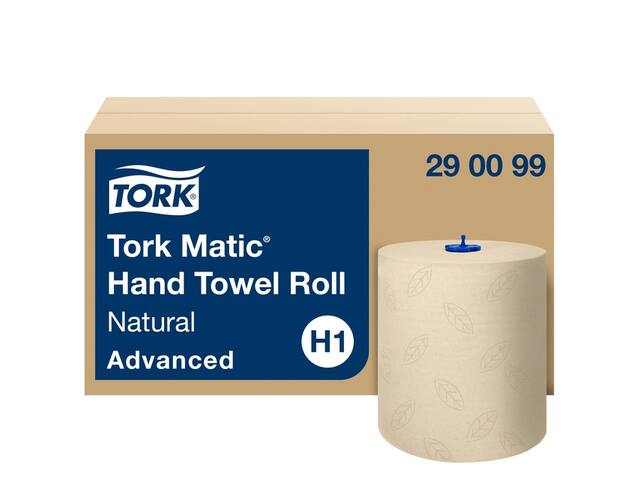 Handdoekrol Tork H1 Advanced 2laags 150m naturel