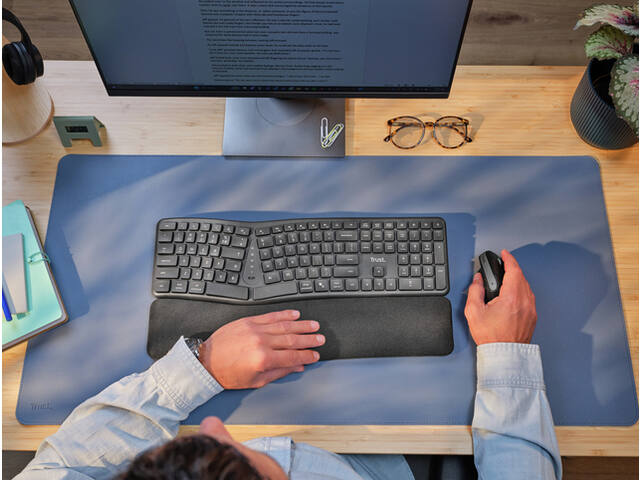 Toetsenbord Trust Keyra Ergo Multi draadloos