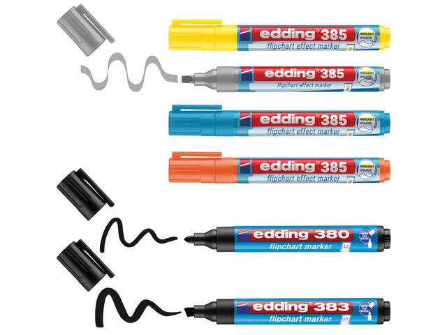 Viltstift edding 385 flipover en 380 - 383 6st ass