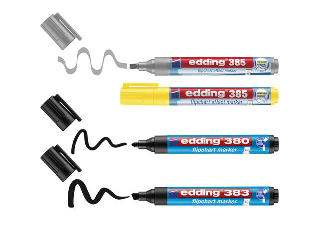 Viltstift edding 385 flipover en 380 - 383 4st ass