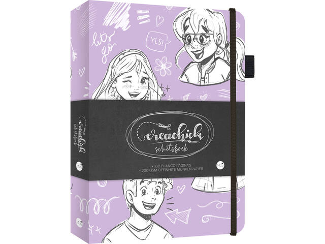 Schetsboek CreaChick Lilac