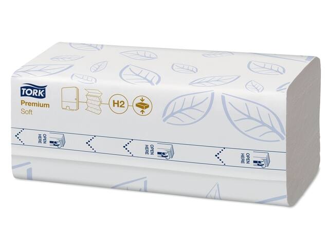 Handdoek Tork H2 Xpress compressed Premium 212x320