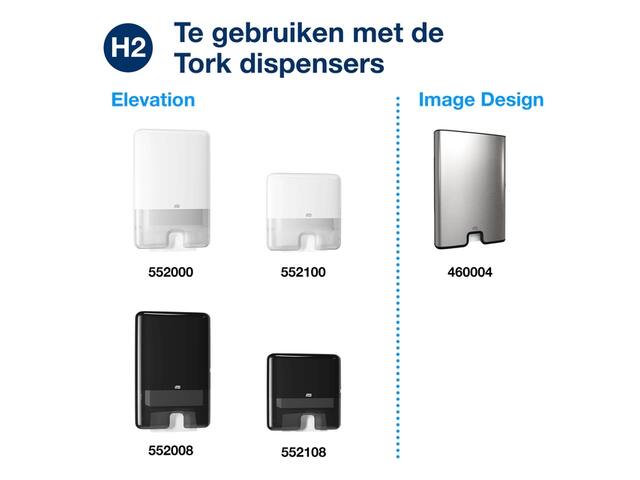Handdoek Tork H2 Xpress compressed Premium 212x240