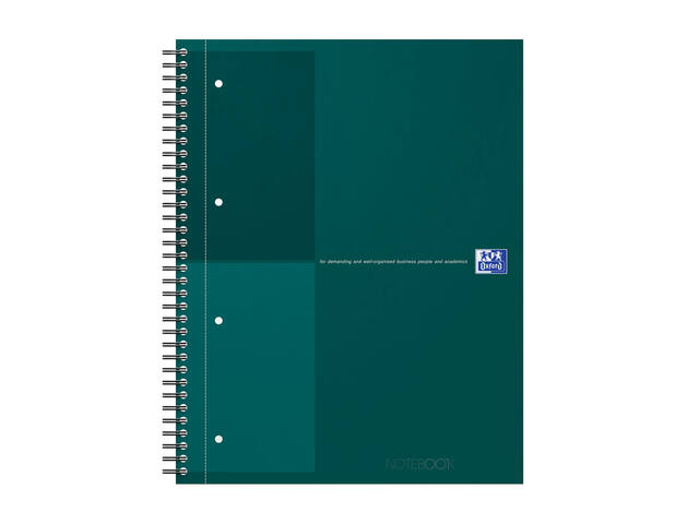Spiraalblk Oxf International Notebk A4+ lijn groen