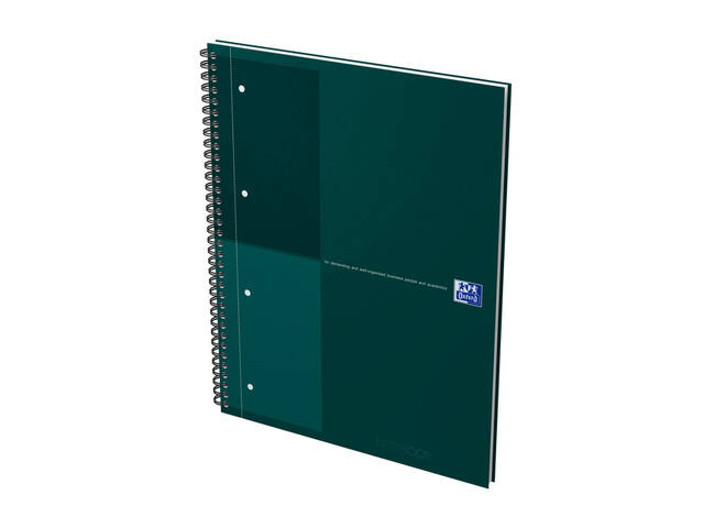 Spiraalblk Oxf International Notebk A4+ lijn groen