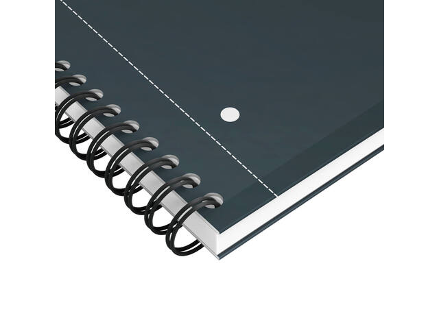 Spiraalblk Oxf International Notebk A4+ lijn zwart