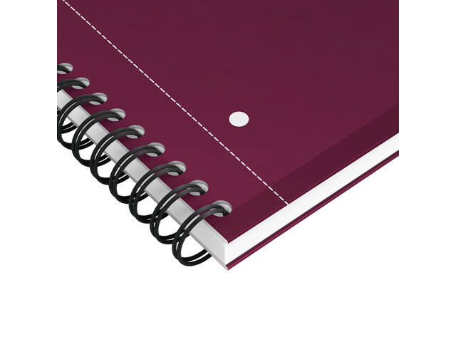 Spiraalblk Oxf International Notebk A4+ lijn rood