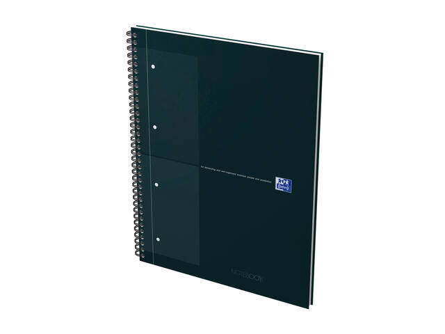 Spiraalblk Oxf International Notebk A4+ rt 5X5 zw