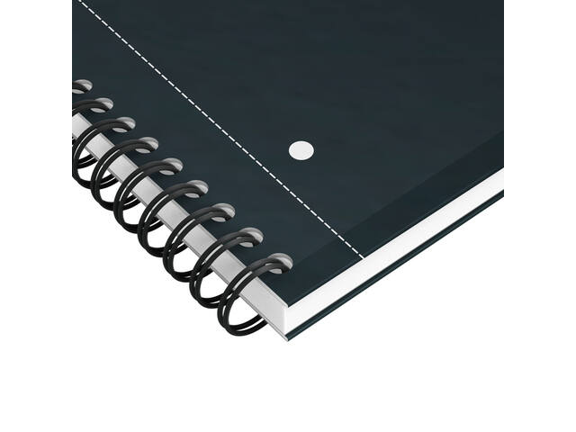 Spiraalblk Oxf International Notebk A4+ rt 5X5 zw