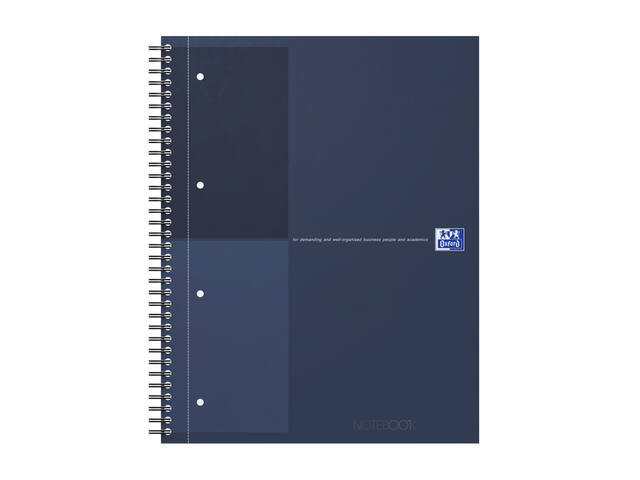 Spiraalblk Oxf International Notebk A4+ lijn blauw