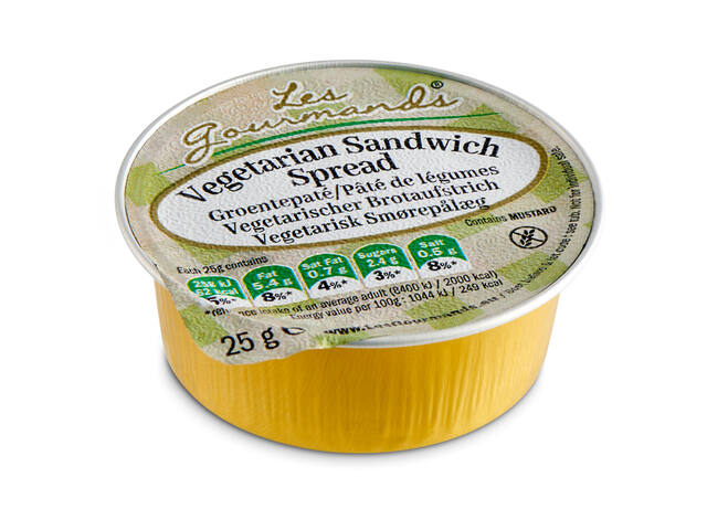 Sandwich spread Les Gourmands vega 45x25 gram cup