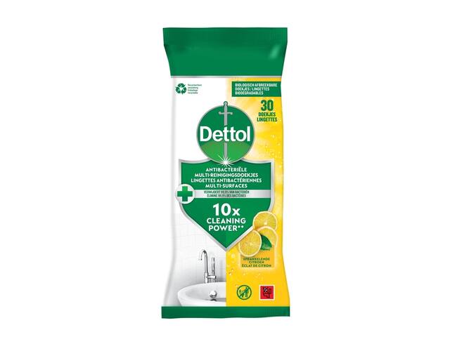 Reinigingsdoekjes Dettol antibacterieel Citrus 30