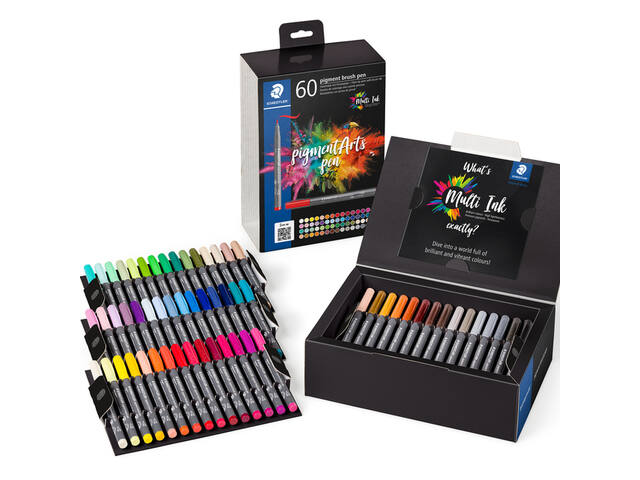 Brushpen Staedtler 371 C60 set 60 kleuren