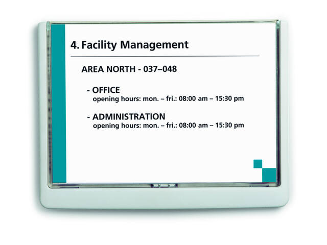 Deurbordje Durable CLICK SIGN A5 liggend