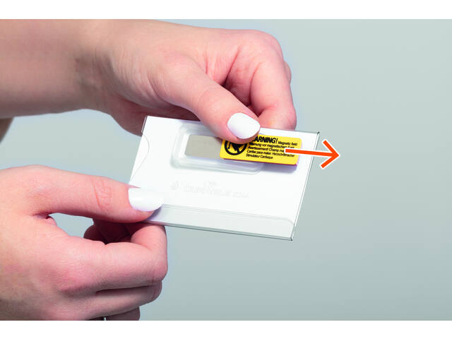 Badge Durable met magneet 54x90mm 25 stuks