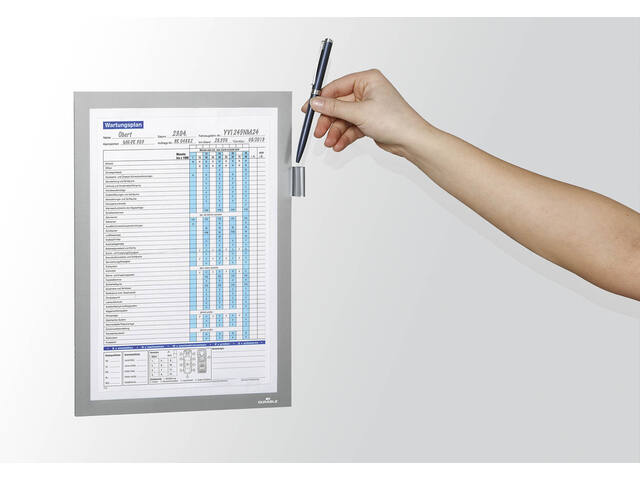 Duraframe Durable magnetisch A4 Note zilver