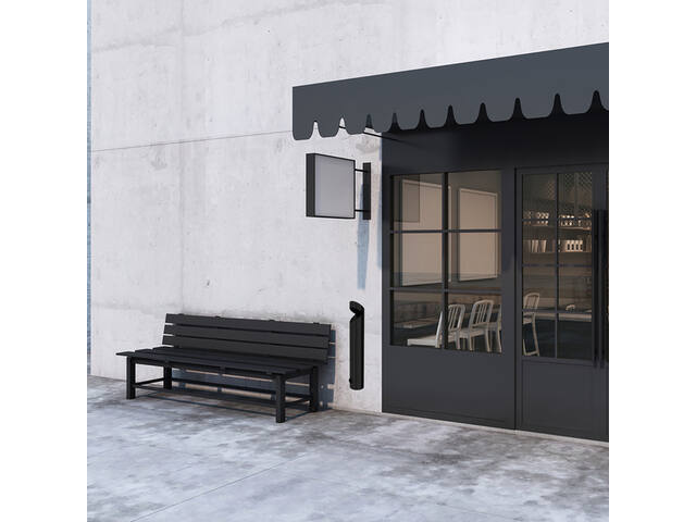 Wandasbak BRASQ AT200 RVS zwart