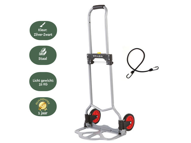 Steekwagen BRASQ Inkl HT60 incl. bagagespin 60Kg