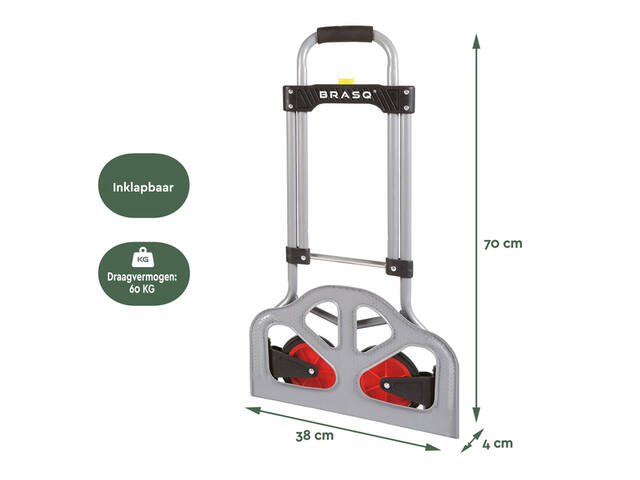 Steekwagen BRASQ Inkl HT60 incl. bagagespin 60Kg