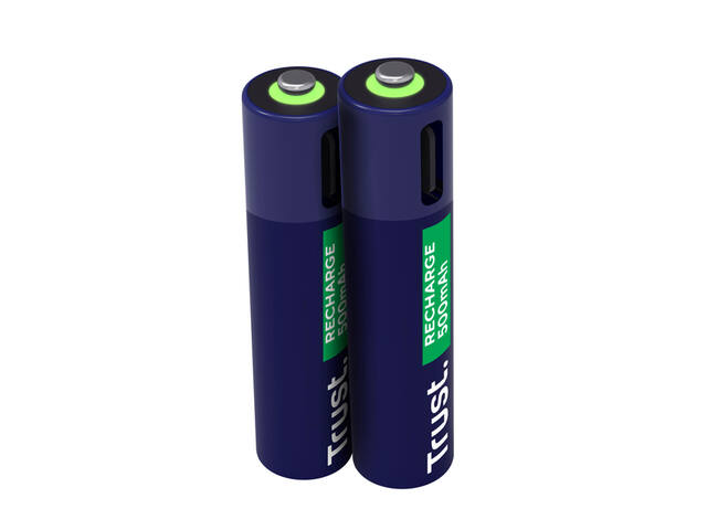 Batterij Trust USB-C oplaadbaar AAA 2 stuks
