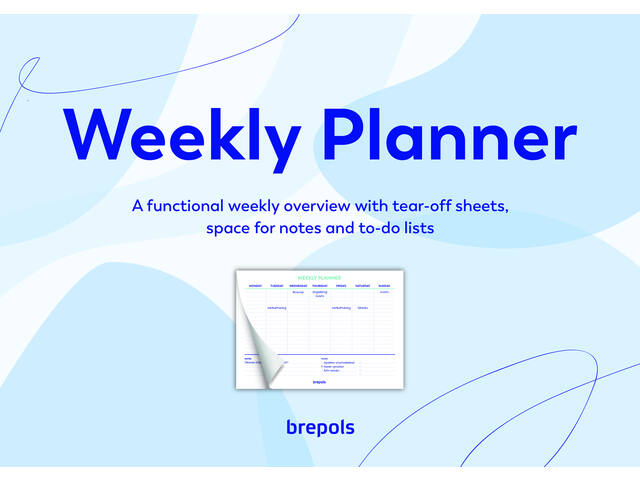 Planner Brepols Weekly planner A4 7d/1p