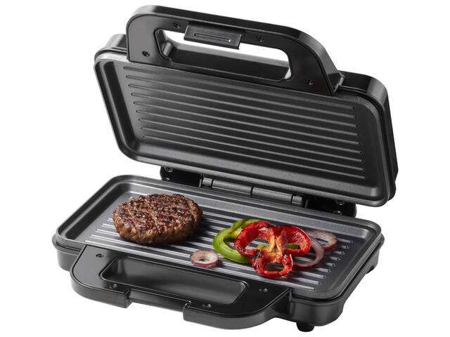 Panini grill Tomado zwart RVS