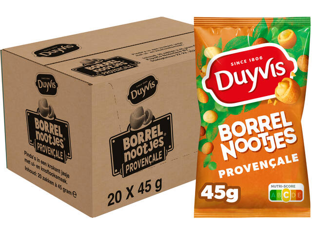 Borrelnootjes Duyvis provencale zak 45gr