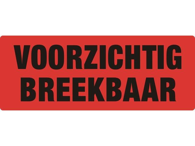 Waarschuwingsetiket voorzichtig breekbaar 500st