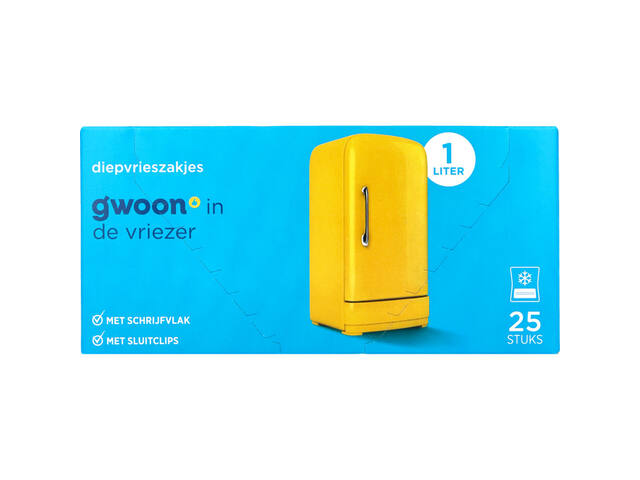 Diepvrieszak Gwoon 25 x 1 liter