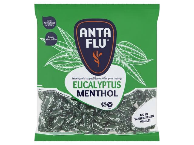 Keelpastilles Anta Flu eucalyptus zak 1 kilogram