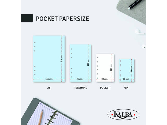 Organizer Kalpa Pocket incl ag26-27 7d/2p keta br