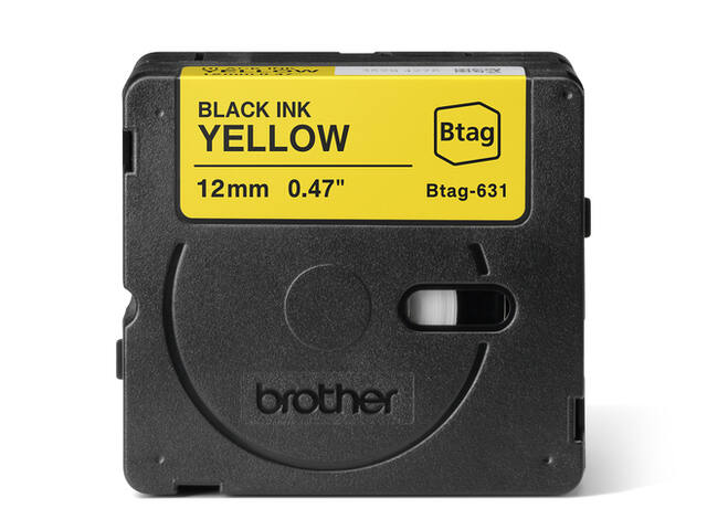Labeltape Brother Ptouch Btag631 12mm geel