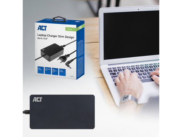Compacte laptoplader 65W (laptops tot 15.6 inch)